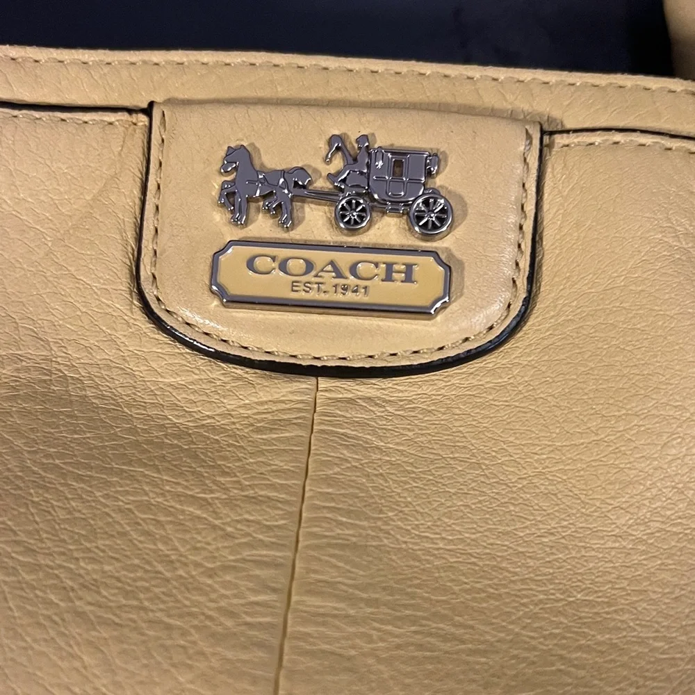 Coach Kara Carryall yellow bag